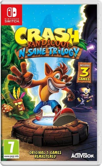 Switch Crash Bandicoot N. Sane Trilogy, Verzenden, Zo goed als nieuw