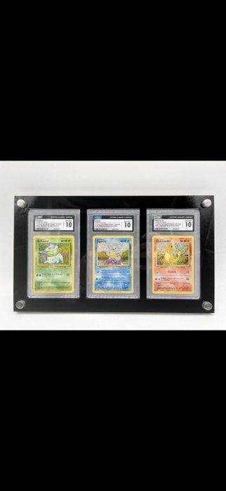 Pokémon - 3 Graded card - Bulbasaur, Squirtle, Charmander, Nieuw