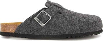 SCHOLL OLIVIER NEW Felt Mens Anthracite FALSO Clogs - Anthra, Verzenden, Nieuw