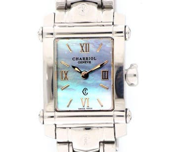 Charriol - Columbus Blue Shell pearl Dial Ladies - Zonder, Nieuw