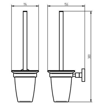 Closetborstel Haceka Kosmos Chroom, Ophalen of Verzenden, Nieuw