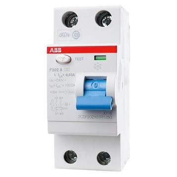 ABB aardlekschakelaar 2-Polig 40A 30mA F202 A-40/0,03, Ophalen of Verzenden, Nieuw