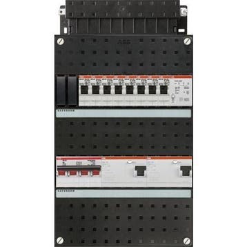 ABB groepenkast 3-fase, 8 groepen, 2 Aardlekschakelaars 4-P,, Ophalen of Verzenden, Nieuw