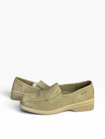 ECCO Delight Dames Instappers Sand Nubuck Beige – Maat 37, Verzenden, Nieuw