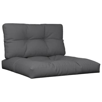 Loungekussens 2-delig Antraciet | Laatste Stuk!, Tuin en Terras, Tuinmeubel-accessoires, Ophalen of Verzenden, Zo goed als nieuw