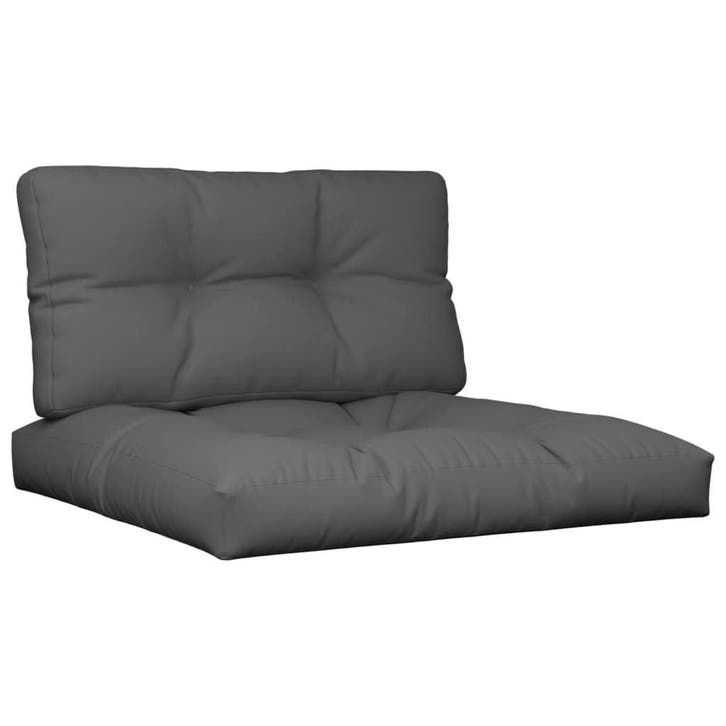 Loungekussens 2-delig Antraciet | Laatste Stuk!, Tuin en Terras, Tuinmeubel-accessoires, Zo goed als nieuw, Ophalen of Verzenden
