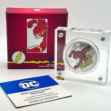Niue. 2 Dollars 2020 60th Anniversary Justice League, The