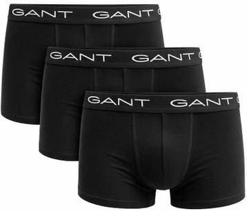 Gant Boxershorts Trunk 3-Pack Zwart maat 3XL Heren, Kleding | Heren, Verzenden, Zwart, GANT, Boxer