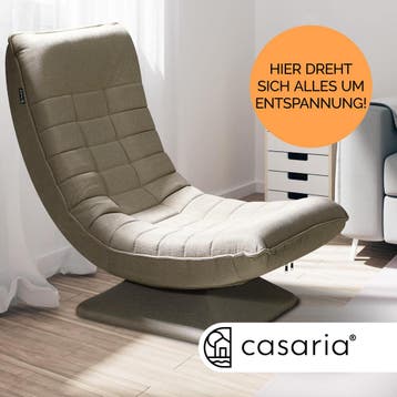 Relax Lounger Aberdeen Stof Crème (Ligbed - Lounge), Verzenden, Nieuw