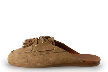Manfield Instappers in maat 42 Beige, Kleding | Dames, Verzenden, Zo goed als nieuw, Manfield, Instappers