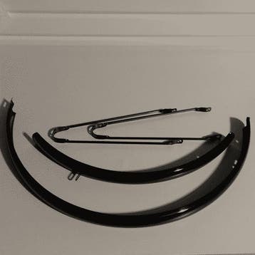 Spatborden set zwart 28 inch, Verzenden, Nieuw, Budgetfietsonderdelen.nl