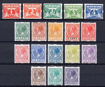 Nederland 1925 - Tweezijdige roltanding - NVPH R 1/18 Luxe, Gestempeld