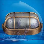 Retro buiten wandlamp IP65 aluminium E27, Verzenden, Nieuw