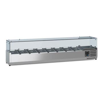 Ecofrost Opzetkoelvitrine 8x 1/3 GN | RVS | 1800mm, Ophalen of Verzenden, Nieuw
