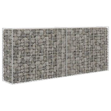 vidaXL Schanskorf 85x30x200 cm gegalvaniseerd staal, Tuin en Terras, Verzenden, Nieuw, IJzer, 2 meter of meer