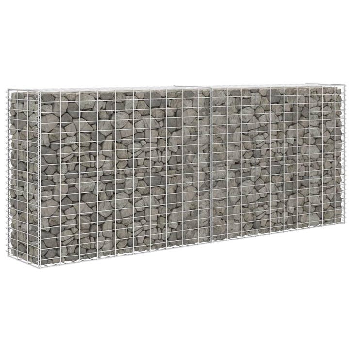 vidaXL Schanskorf 85x30x200 cm gegalvaniseerd staal, Tuin en Terras, Schuttingen, Nieuw, IJzer, 2 meter of meer, Verzenden