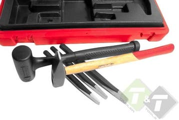 Hamer En Beitelset, 5 Delig, 300g Kunststof Hamer, 400g Stal, Doe-het-zelf en Verbouw, Gereedschap | Handgereedschap, Ophalen of Verzenden