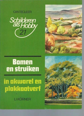 Bomen en struiken akwarel plakkaatverf - Korner, Verzenden, Gelezen, Korner