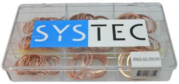 afdichtring din 6703a koper Systec assortiment doos 9-va..., Nieuw