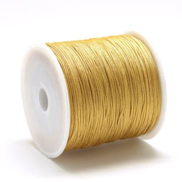 1 rol gevlochten nylon imitatie zijden draad – golden rot., Ophalen of Verzenden, Nieuw, Kraal