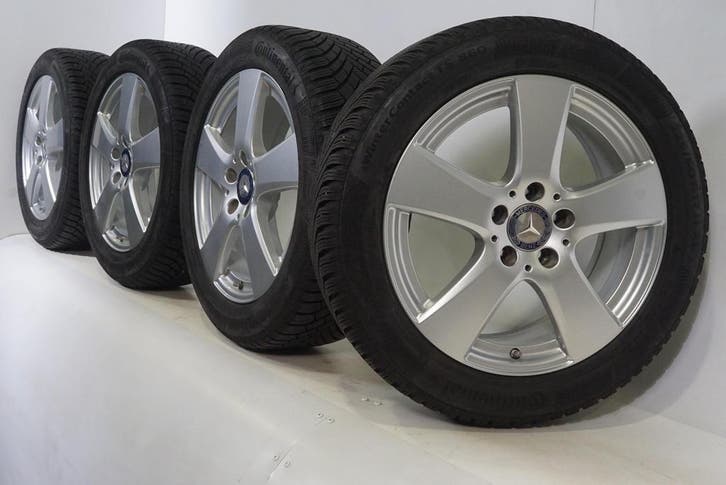 Mercedes C-Klasse W205 S205 C205 17 inch velgen Continental, Auto-onderdelen, Banden en Velgen, Velg(en), Gebruikt, 17 inch, Winterbanden