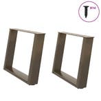vidaXL Salontafelpoten 2 st U-vormig 70x(42-43) cm staal, Verzenden, Nieuw