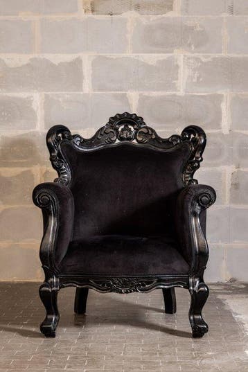 Fauteuil - Hout, Katoen, Huis en Inrichting, Nieuw