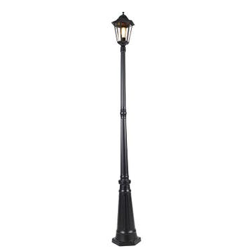Klassieke buitenlantaarn zwart 200 cm IP44 - Havana, Tuin en Terras, Buitenverlichting, Verzenden, Nieuw, Aluminium
