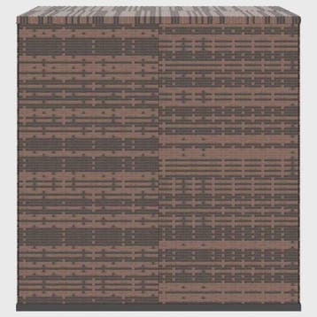 Bruine PE Rotan Kussenbox 100x97.5x104 cm - Weerbestendige T, Verzenden, Nieuw