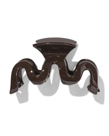 HEMA Haarklem 10cm swirl bruin, Sieraden, Tassen en Uiterlijk, Uiterlijk | Haarverzorging, Verzenden, Nieuw