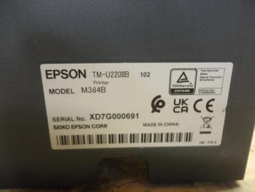 Epson TM-U220IIB - POS Matrix Printer RS232 Serial M384B, Ophalen of Verzenden, Gebruikt, Epson