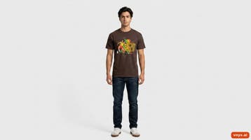 Gildan T-shirts Heren maat L Bruin Vintage, Ophalen of Verzenden, Nieuw