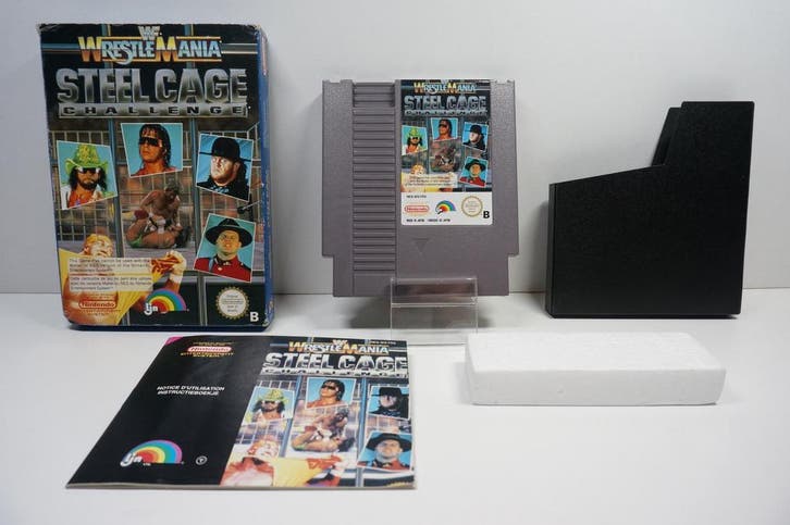 WWF WrestleMania: Steel Cage Challenge - NES-WS-NOE, Spelcomputers en Games, Games | Nintendo NES, Zo goed als nieuw, Ophalen of Verzenden