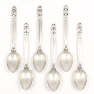 Georg Jensen - Johan Rohde - Model Acorn - Theelepel (6) -
