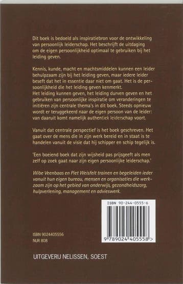 Persoonlijk leiderschap / A-reeks 9789024405558 W. Veenbaas, Verzenden, Gelezen, W. Veenbaas