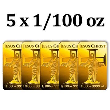 5 x 1/100 Troy Ounce - Goud .999 - European Mint, Estonia, 5