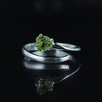 Olivijn - Zilver - Ring - Zuiverende eigenschappen
