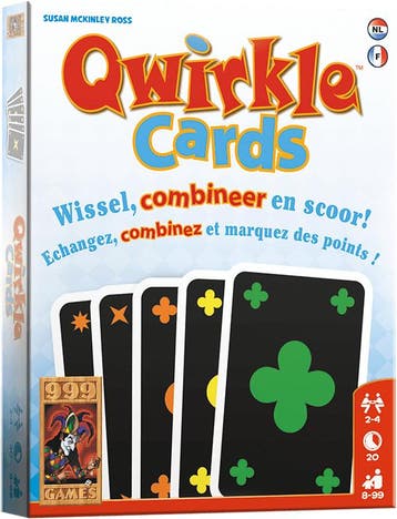 Qwirkle Cards | 999 Games - Kaartspellen, Hobby en Vrije tijd, Verzenden, Nieuw