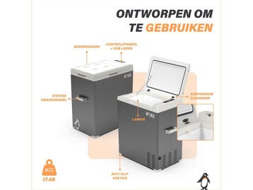 KOEL Crate 75 - Compressor Koelbox 12V 230V - Koelt tot -20, Verzenden, Zo goed als nieuw