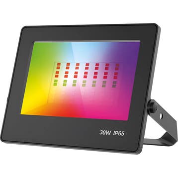 LED Breedstraler RGB met Afstandsbediening - Brinton Zentor, Ophalen of Verzenden, Nieuw, Lamp met armatuur