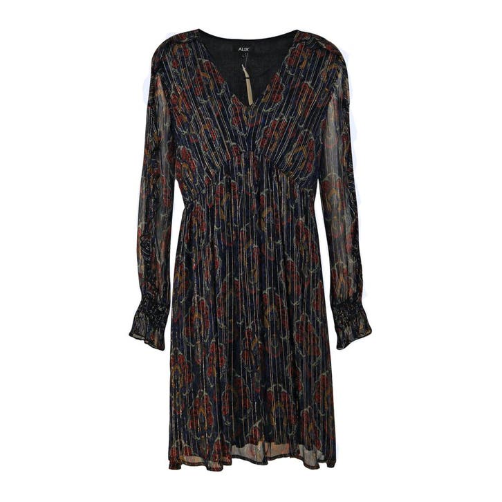Alix the Label • korte jurk met ruches • L, Kleding | Dames, Jurken, Zwart, Nieuw, Maat 42/44 (L), Verzenden