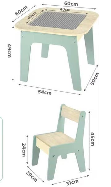 Kinder Speeltafel met 2 Stoelen en Opbergruimte 4-in-1, Verzenden, Nieuw