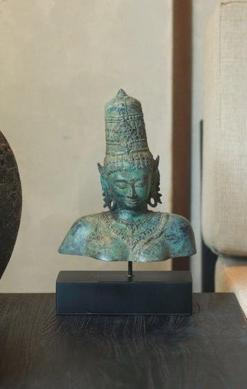 sculptuur, NO RESERVE PRICE - Parvati Statue on Stand -