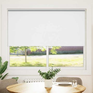vidaXL Rolgordijn verduisterend 144,4 x 175 cm stofbreedte, Huis en Inrichting, Verzenden, Nieuw, Wit