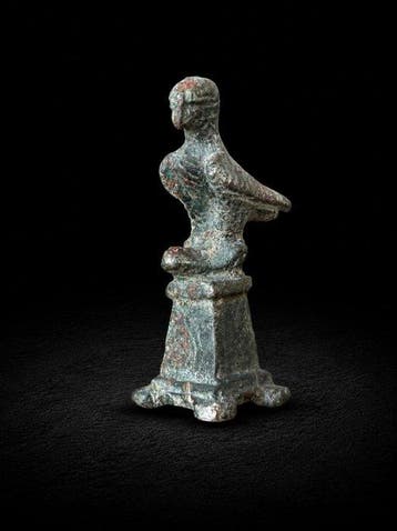 Oud-Romeins, Keizerrijk Gepatineerd brons Figuur - 5.6 cm, Antiek en Kunst