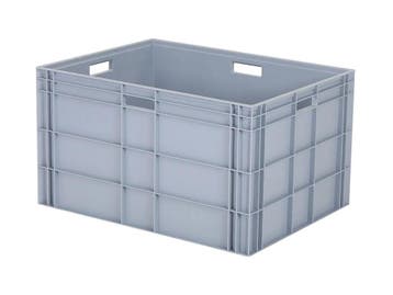 Stapelbak 800x600xH450mm gesl. 4 OH grijs, Ophalen of Verzenden, Nieuw