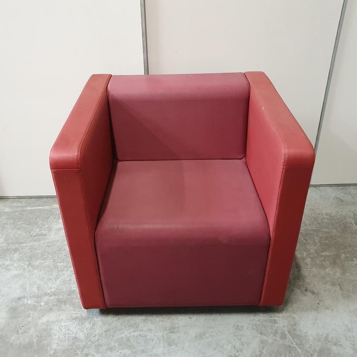 Ahrend Silverguard Loungebank loungestoel modules - 74x77x76, Huis en Inrichting, Banken | Bankstellen, Ophalen of Verzenden