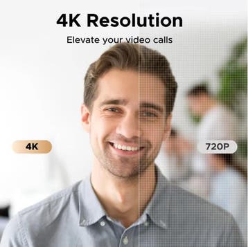 4K Webcam met Autofocus en Dual AI Mic – 8MP USB Camera, Verzenden, Nieuw