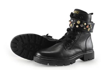 Nelson Veterboots Meisjes in maat 34 Zwart, Verzenden, Jongen of Meisje, Schoenen, Zo goed als nieuw