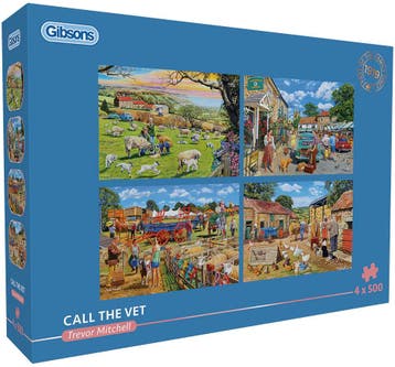 Trevor Mitchell - Call the Vet Puzzel (4x500 stukjes) |, Verzenden, Nieuw